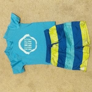 Baby Boys Swim Set with Rashguard and Trunks